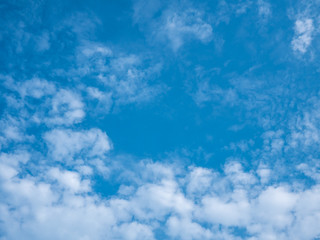 Beautiful blue cloudy sky 