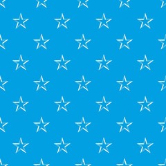 Star pattern seamless blue