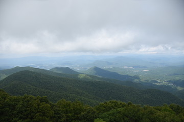 aerial view of the mountains
