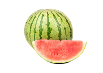 Watermelon with slice