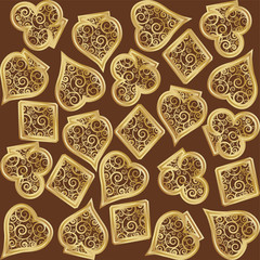 Poker seamless wallpaper, vector illustration