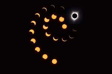 Total solar eclipse 2017 Composite Image