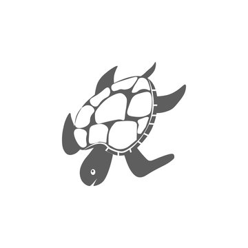 Sea turtle icon. Vector