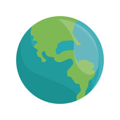 world earth planet system solar image vector illustration