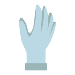 glove protective accessory for astronaut suit vector illustration