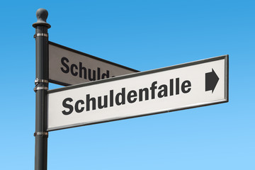 Schild 175 - Schuldenfalle