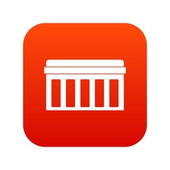 Circuit board, technology icon digital red