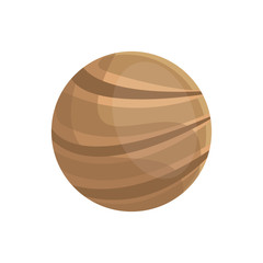 planet of the solar system isolated on white background vector illustration
