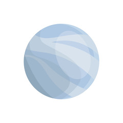 planet of the solar system isolated on white background vector illustration