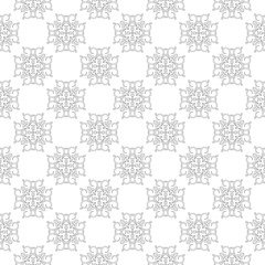 Ornamental seamless pattern. Black and white
