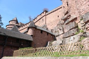 Obraz premium Château fort, alsace, France