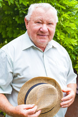 Senior happy man