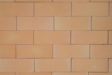 Red brick wall smooth