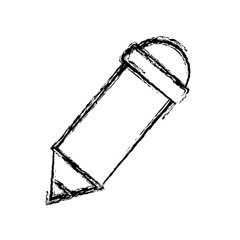 pencil wooden utensil school object vector illustration