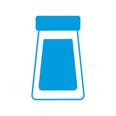 bottle glass cover plastic object icon vector illustration