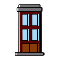 building structure architecture apartment tower vector illustration