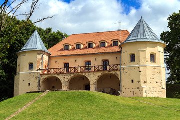 Renaissance style castle in Norviliškės on Lithuanian-Belarusian border
