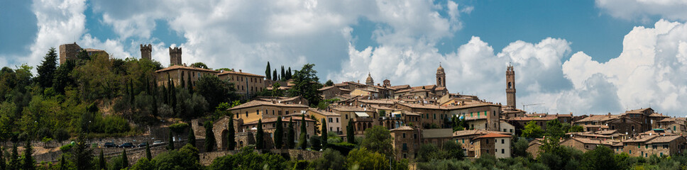 Fototapeta na wymiar Blick auf Montalcino
