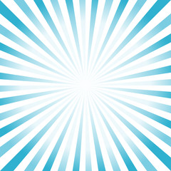 Abstract hard Blue White rays background. Vector
