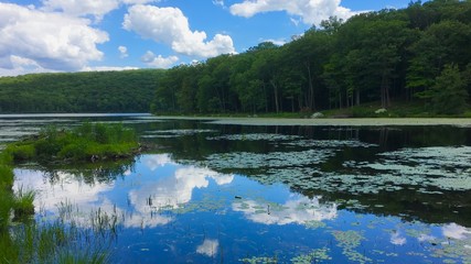Reflection on Seven Lakes in Harrisman State Park, New York