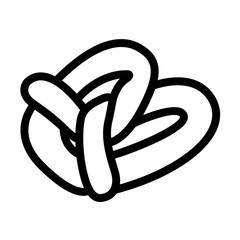 Isolated pretzel icon