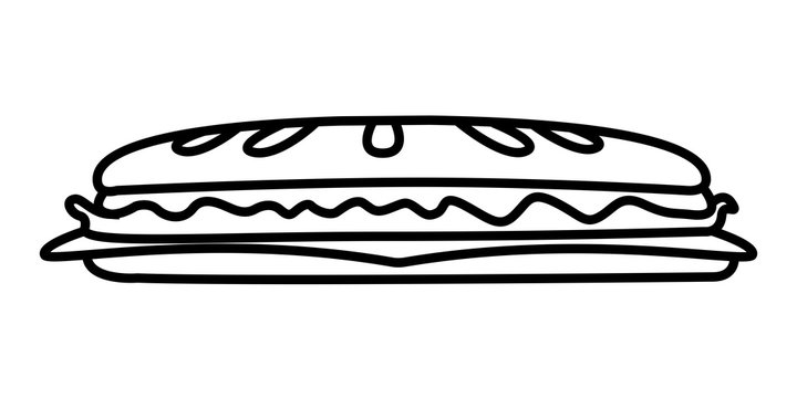 Isolated sandwich icon