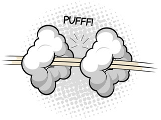 Isolated comic cloud