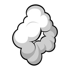 Isolated comic cloud