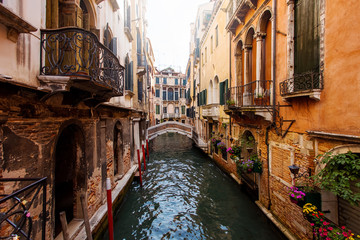 Obraz na płótnie Canvas Beautiful Venice city at summertime. Italy, Europe