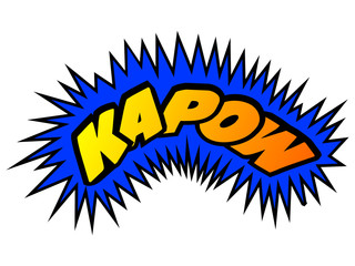 Isolated comic onomatopoeia