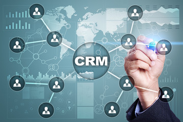 CRM. Customer relationship management concept. Customer service and relationship.