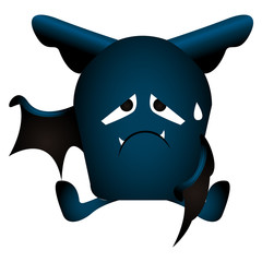Naklejka premium Isolated bat icon