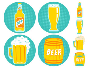 Vector icons beer
