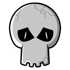 Isolated skull icon