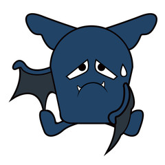 Isolated bat icon