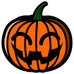 pumpkin with expression
