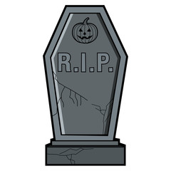 Isolated tombstone icon