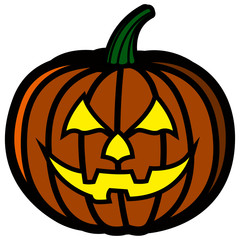pumpkin with expression