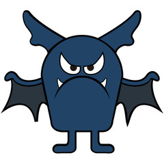 Isolated bat icon