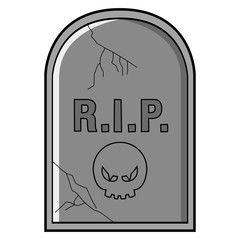 Isolated tombstone icon