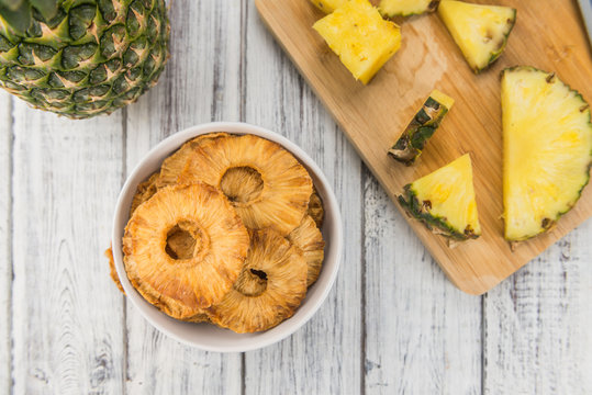 Portion of Dried Pineapple Rings
