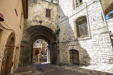 Fototapeta na wymiar Narni, an ancient medieval village in Umbria, Italy.