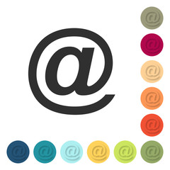 Farbige Buttons - at Internet