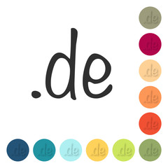 Farbige Buttons - de Domain URL