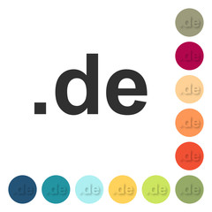 Farbige Buttons - de Domain
