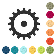Farbige Buttons - Zahnrad bearbeiten