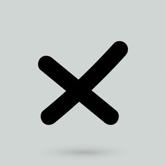 Obraz premium Delete icon, flat design style