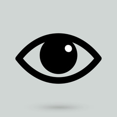 Eye icon. Flat design style.