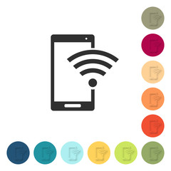 Farbige Buttons - Smartphone Empfang