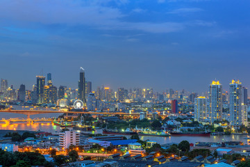 Naklejka premium Miasto Bangkok.